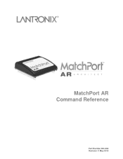 Lantronix MatchPort AR Linux Developer s Kit MatchPort AR - Command Reference