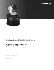Vaddio ConferenceSHOT AV ConferenceSHOT AV Configuration & Administration Guide