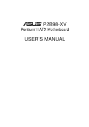 Asus P2B98-XV P2B98-XV User Manual