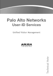 Dell PowerConnect W Clearpass 100 Software Palo Alto Networks User-ID Services TechNote
