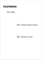 Haier TDC-260S User Manual