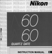 Nikon N60 Instruction Manual