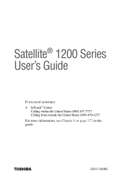 Toshiba Satellite 1200-S121 Satellite 1200 User Guide (PDF; 20021022)