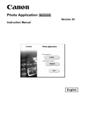 Canon VIXIA HF M32 Photo Application (Macintosh) Version34 Instruction Manual