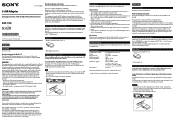 Sony EZWT100 Operating Instructions
