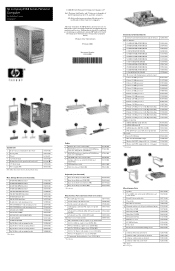 HP d338 HP Compaq d338 Series Mictotower Personal Computer - (English) Illustrated Parts Map ([358326-001])