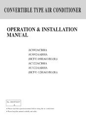 Haier HCFU-09HA03 User Manual