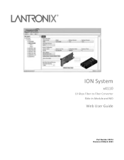 Lantronix C4110-4848 C4110 and S4110 Web User Guide Rev D