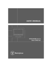 Westinghouse W2602BK User Manual