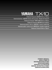 Yamaha TX-10RDS Owner's Manual