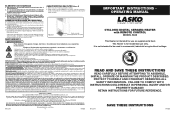 Lasko 5842 User Manual