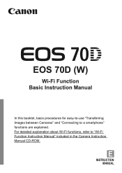 Canon EOS 70D Instruction Manual