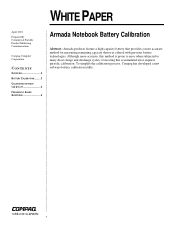 HP Armada e500 Armada Notebook Battery Calibration