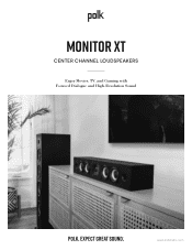 Polk Audio Monitor XT30 User Guide