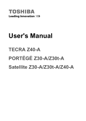 Toshiba Tecra Z40-A1401 User Manual