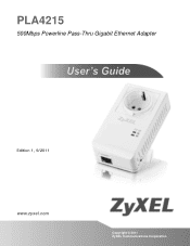 ZyXEL PLA4215 User Guide