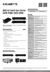 Gigabyte GB-EAPD-4200 Datasheet