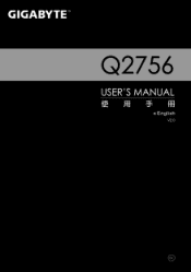 Gigabyte Q2756F Manual