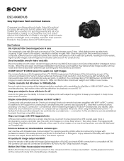 Sony DSC-HX400V Marketing Specifications