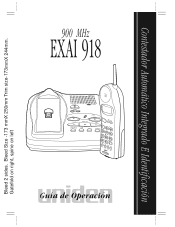 Uniden EXAI918 Spanish Owners Manual