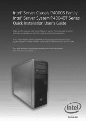 Intel P4304BT Quick Installation User's Guide