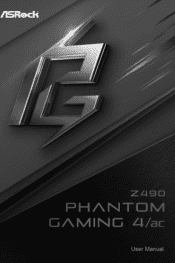 ASRock Z490 Phantom Gaming 4/ac User Manual