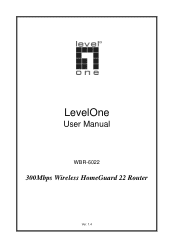 LevelOne WBR-6022 Manual