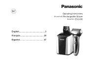 Panasonic ES-LV95-S ES-LV95-S Owner's Manual (English, Spanish, French)