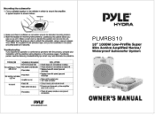 Pyle PLMRBS10 Owners Manual