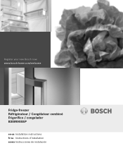 Bosch B30IR905SP Installation Instructions