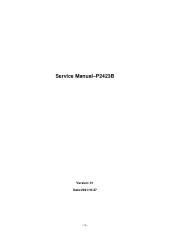 Dell P2423 Monitor Simplified Service Manual