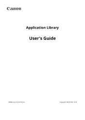Canon imageCLASS LBP215dw Application Library User Guide