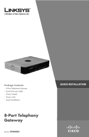 Cisco SPA8000-G1 Quick Installation Guide