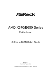 ASRock B650M-HDV/M.2 Software/BIOS Setup Guide