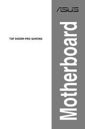 Asus TUF B450M-PRO GAMING Users Manual English