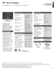 Bosch NGMP077UC Product Spec Sheet