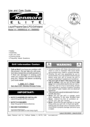 Kenmore SI3209ZA Use and Care Guide