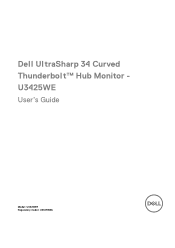 Dell U3425WE UltraSharp 34 Curved Thunderbolt Hub Monitor - Users Guide