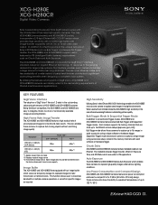 Sony XCGH280CR Brochure (XCGH280 Series Gig E Camera Brochure)