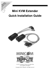 Tripp Lite 0DT23008 Quick Start Guide for 0DT23008 / 0DT23010 KVM Extenders 933191