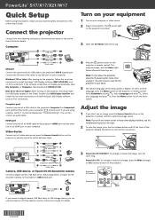 Epson PowerLite S17 Manual