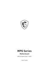MSI MPG B760M EDGE TI WIFI User Manual