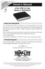 Tripp Lite U225-004-R Owners Manual
