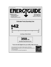 Avanti FFBM45136SS Energy Guide Label