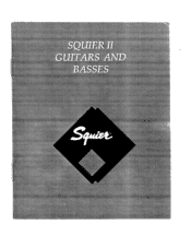 Fender Squier II Guitars and Basses Owners Manual