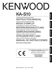 Kenwood KA-S10 User Manual