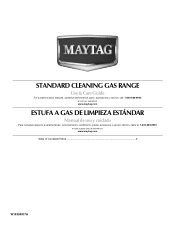 Maytag MGR5605WB Owners Manual