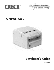 Oki OkiPOS425S OkiPOS425S Developer s Guide