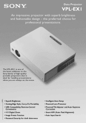 Sony VPL-EX1 Brochure