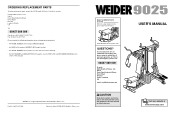 Weider Weevsy2023 Instruction Manual